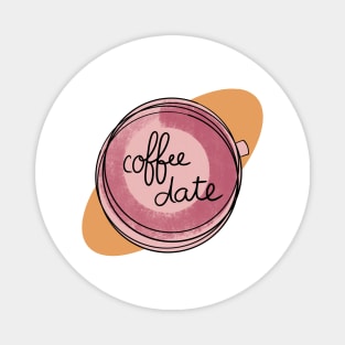Coffee Date / Cute Coffee Dates Magnet